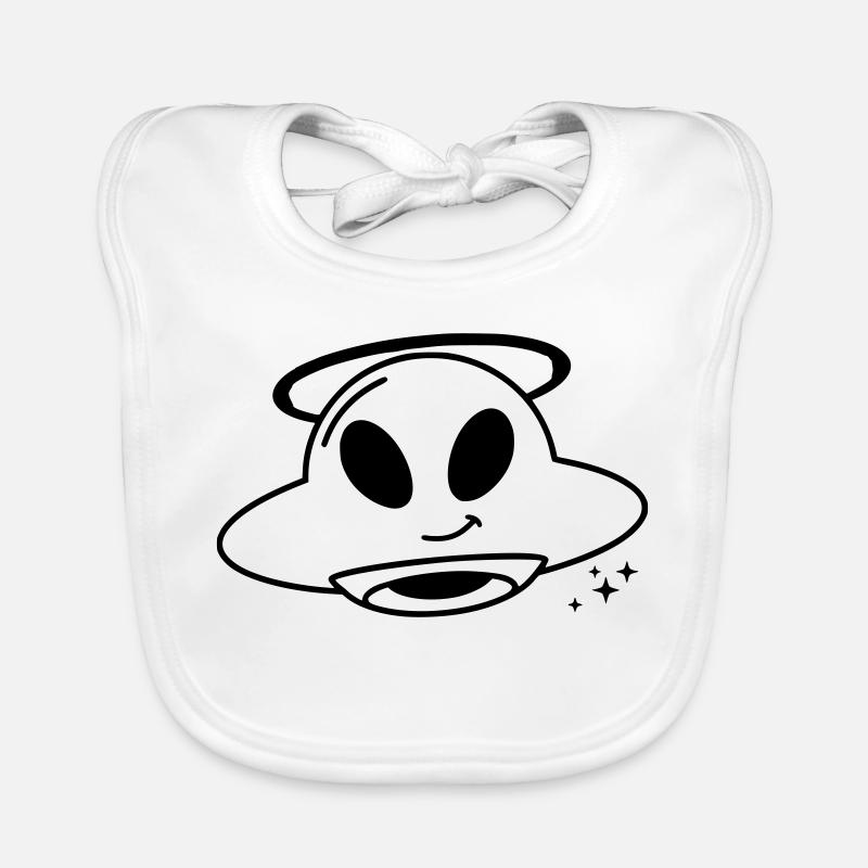 Mignonne Alien Head Kawaii Vector Bavoir bio Bébé