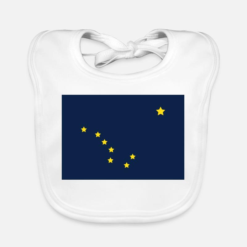 Alaska state flag Organic Baby Bibs