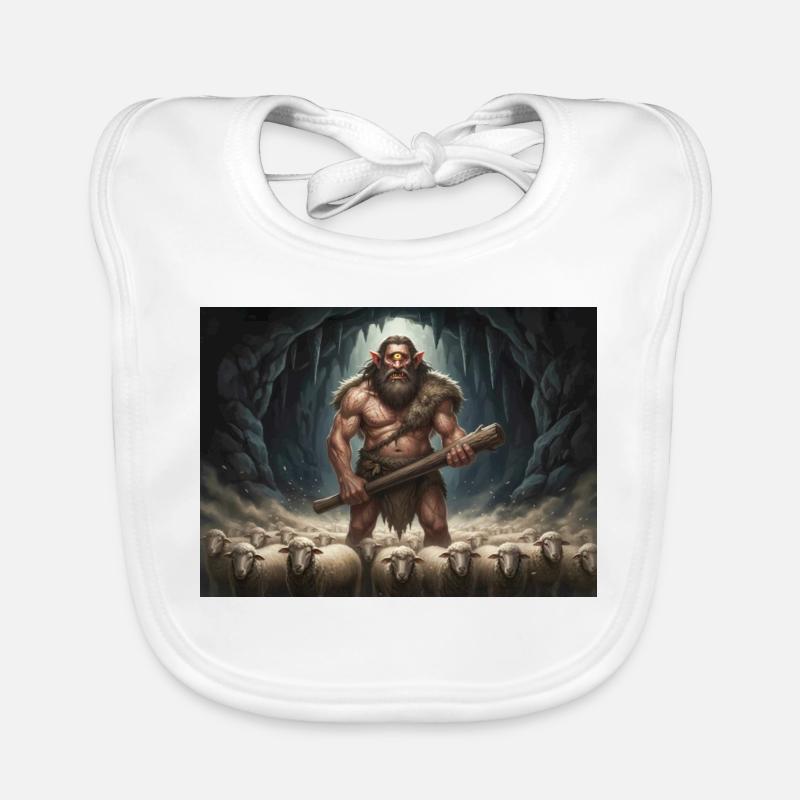 Odysseus Escape from the Cyclops’ Cave Organic Baby Bibs