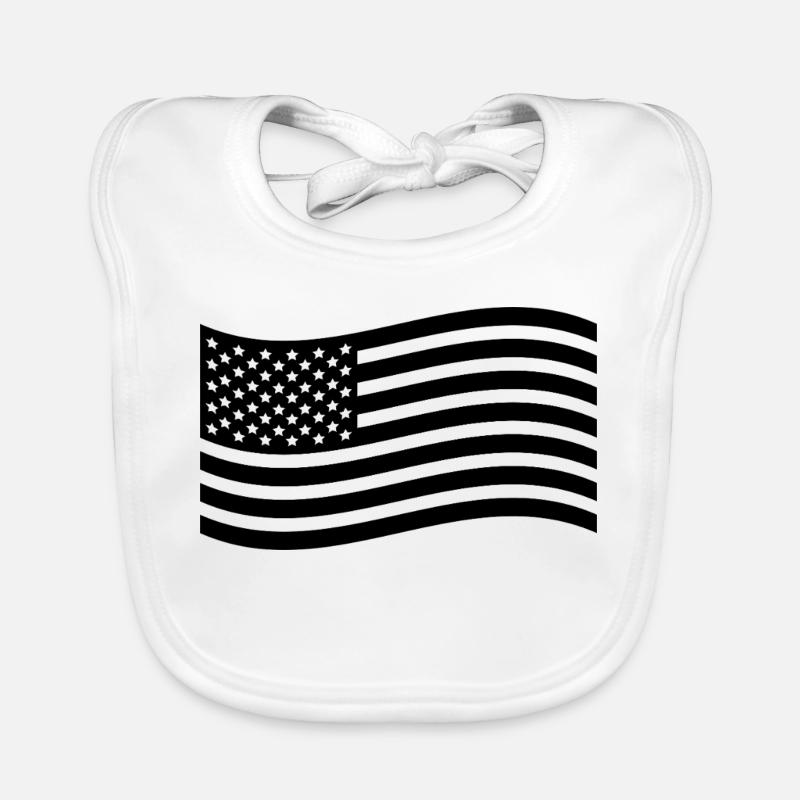 Use Flags Organic Baby Bibs