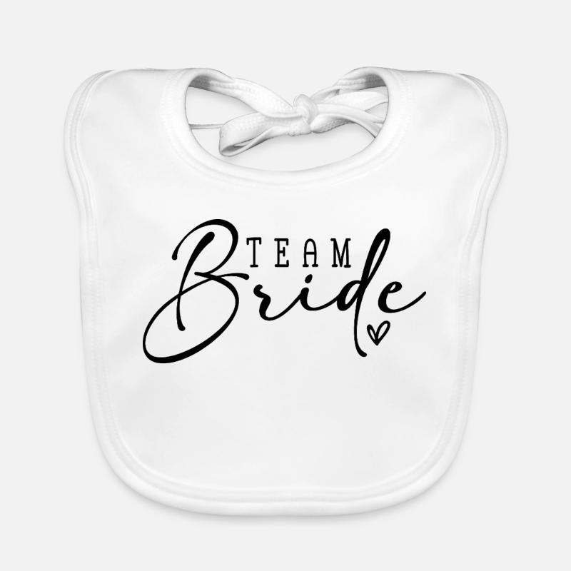 Team Bride Organic Baby Bibs