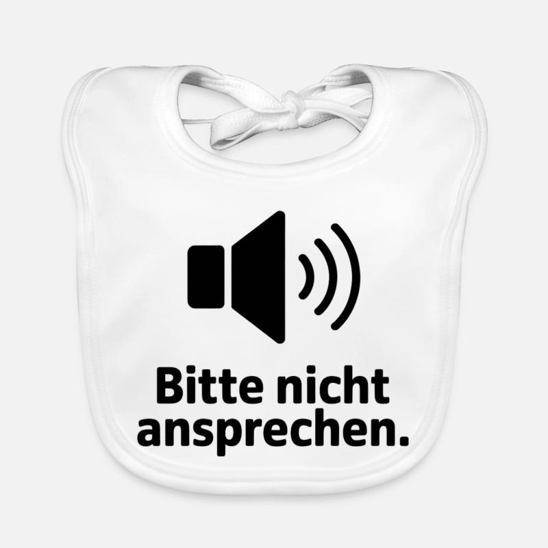 Bitte nicht ansprechen Meme T-Shirt Baby Bio-Lätzchen