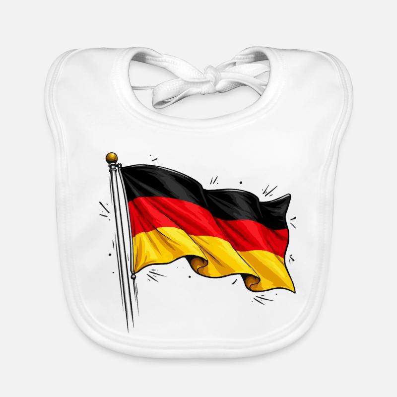 Drapeau allemand Bavoir bio Bébé