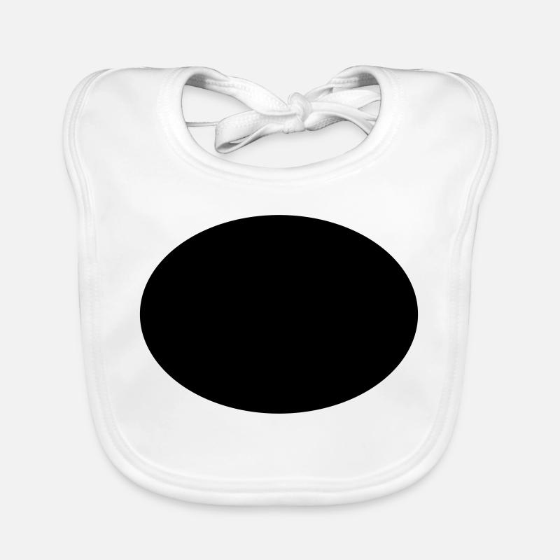 Ellipse oder Oval Baby Bio-Lätzchen