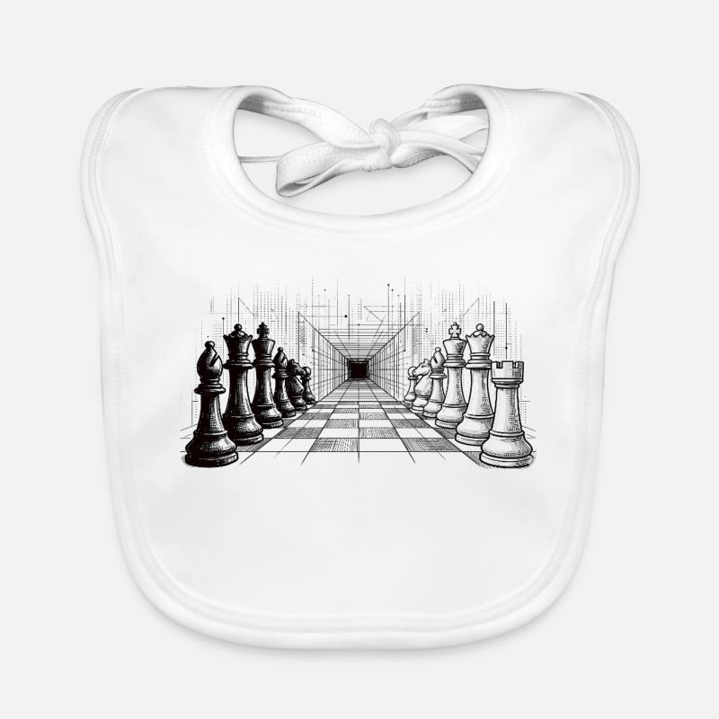 Chess Strategy – Endless Perspective Organic Baby Bibs