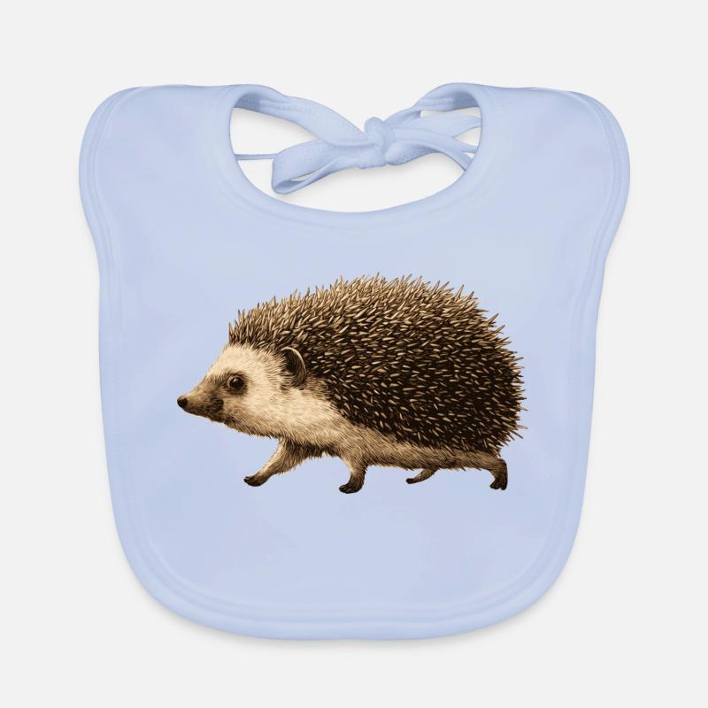 Drôle de hérisson Bavoir bio Bébé