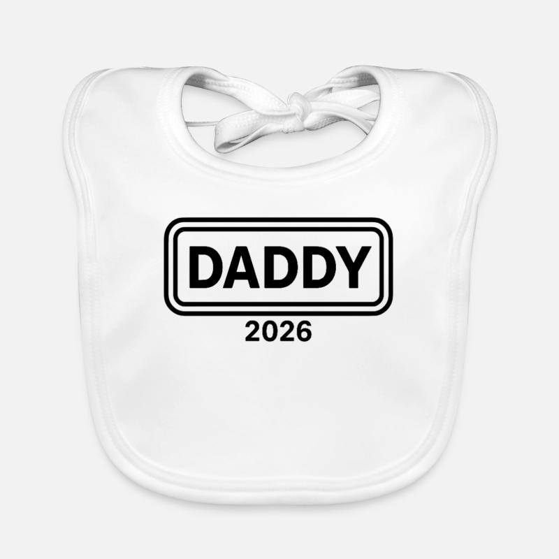 DADDY 2026 Stolzer werdender Vater Baby Bio-Lätzchen