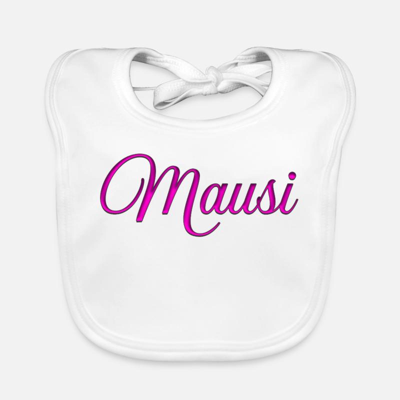 Mausi_-_spruch_ Baby Bio-Lätzchen