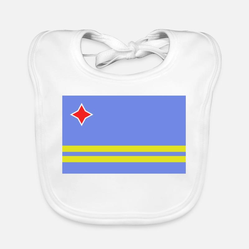 Drapeau d’Aruba Bavoir bio Bébé