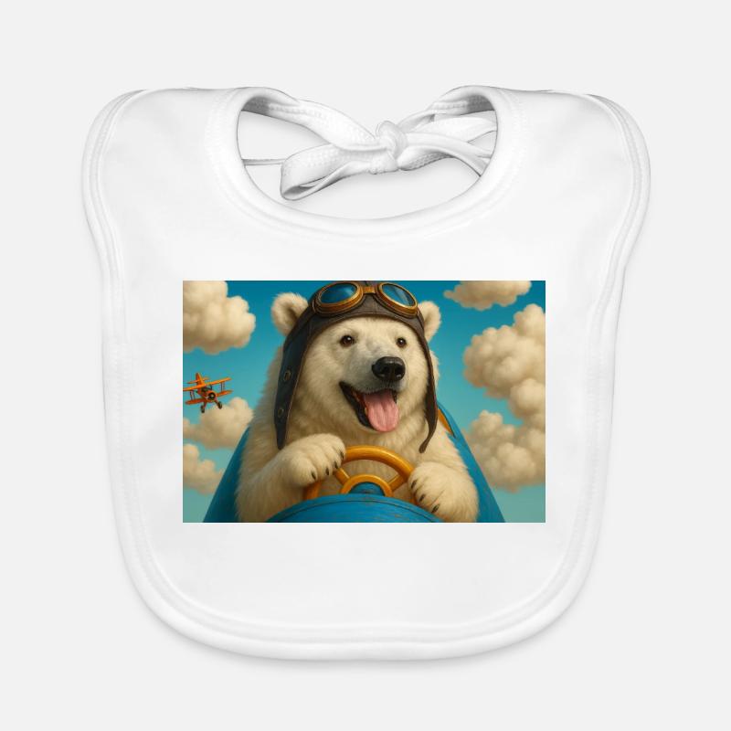 Aviator Dog begibt sich auf ein Abenteuer Baby Bio-Lätzchen