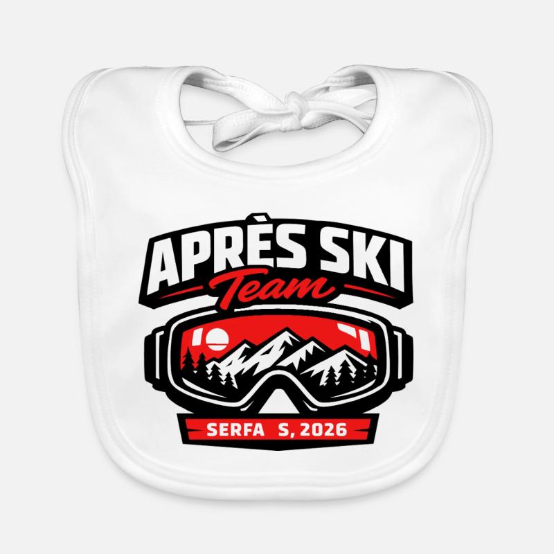 APRES SKI PARTY CREW - Funny Gift Organic Baby Bibs