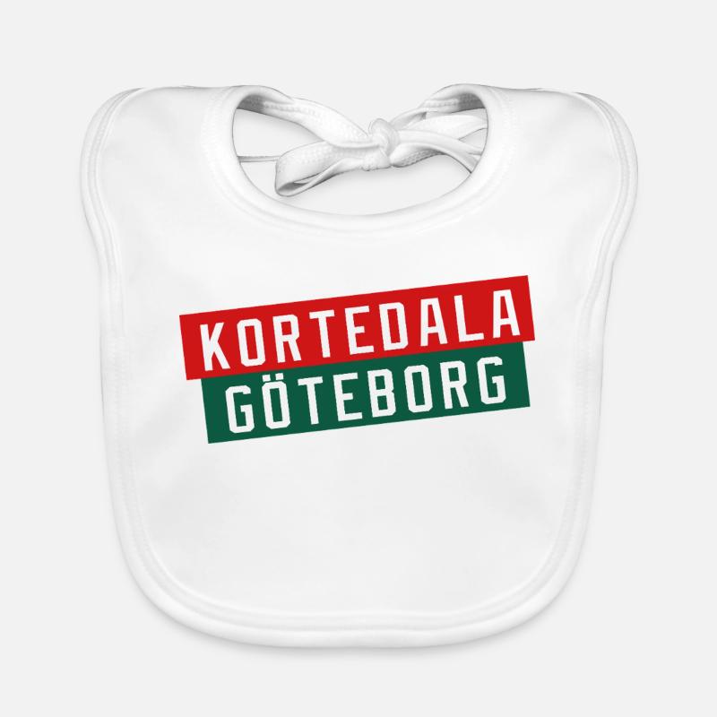 Kortedala Göteborg Farbblock Baby Bio-Lätzchen
