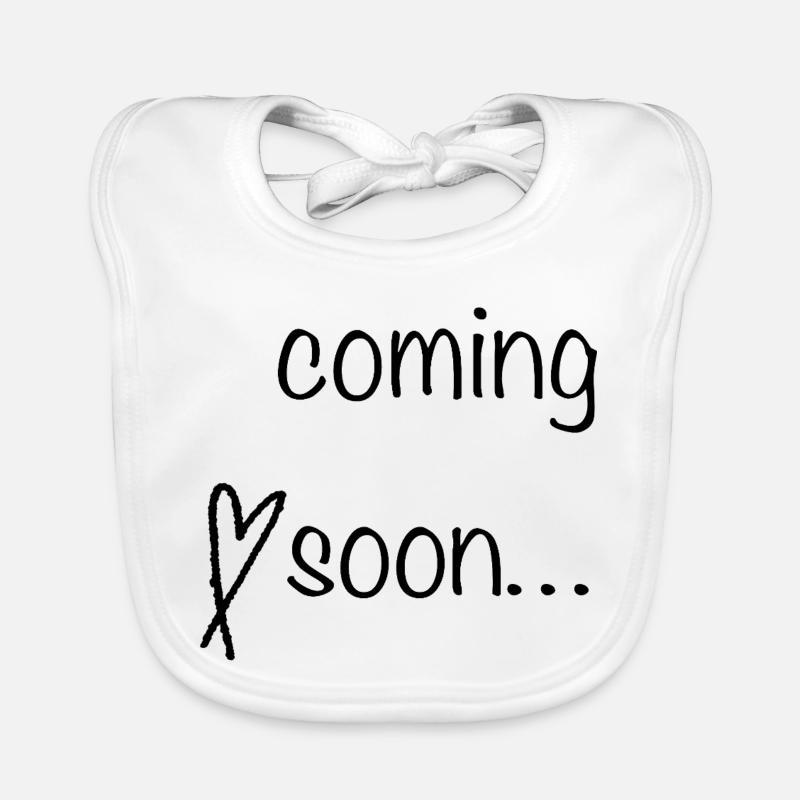À venir Lettering Bavoir bio Bébé