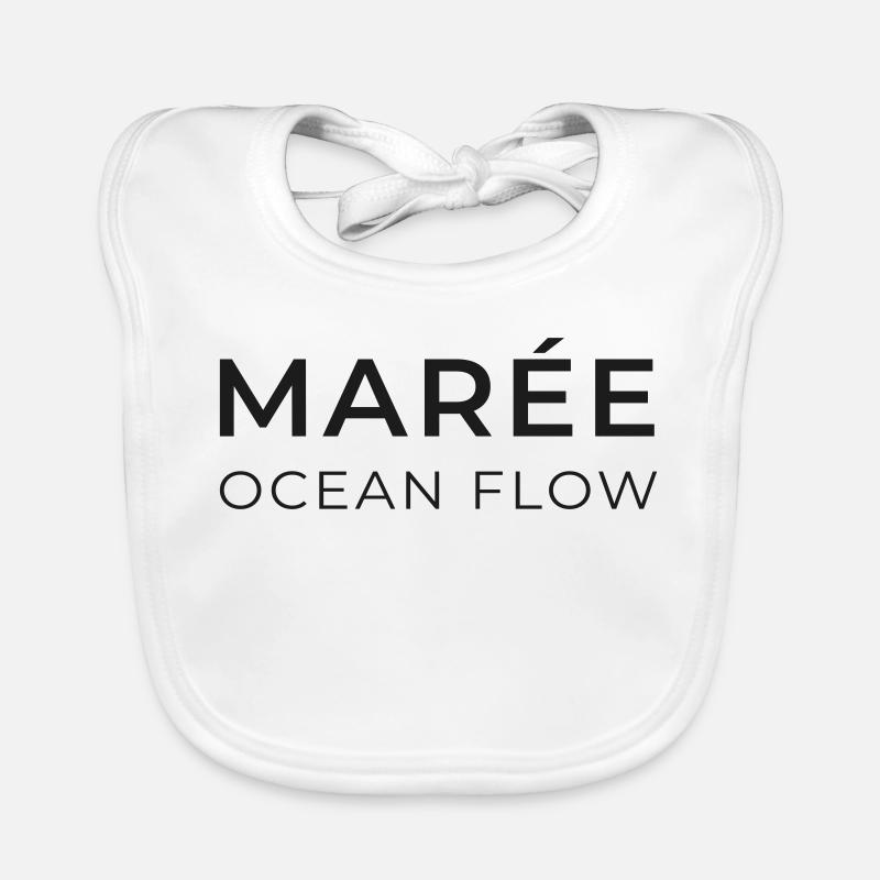 Tide Ocean Flow Wave Art Organic Baby Bibs