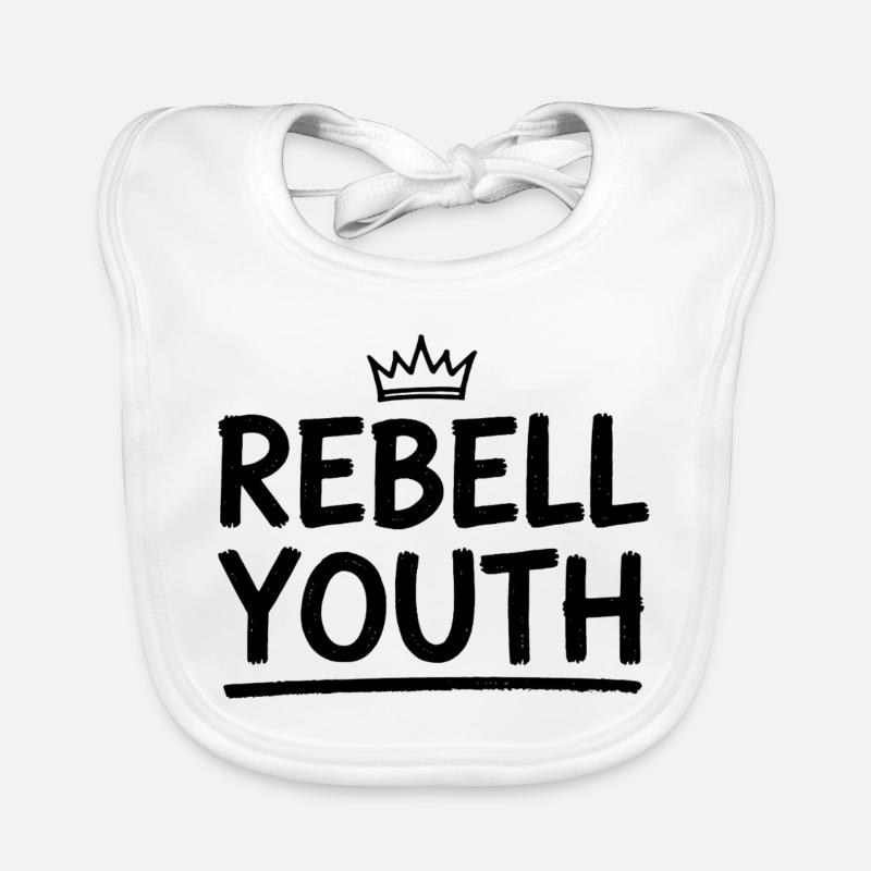 Rebel Jugend Krone Baby Bio-Lätzchen
