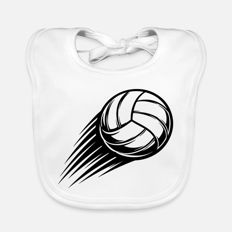 Volleyball Ball Organic Baby Bibs