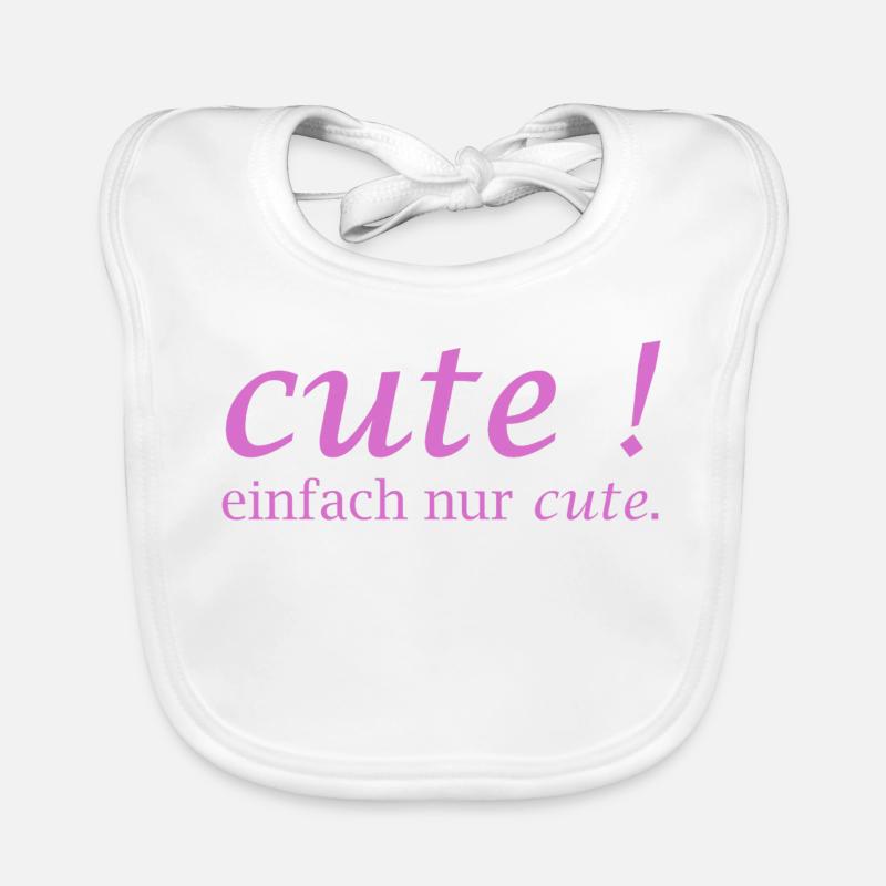 Cute! Einfach Nur Cute Baby Bio-Lätzchen