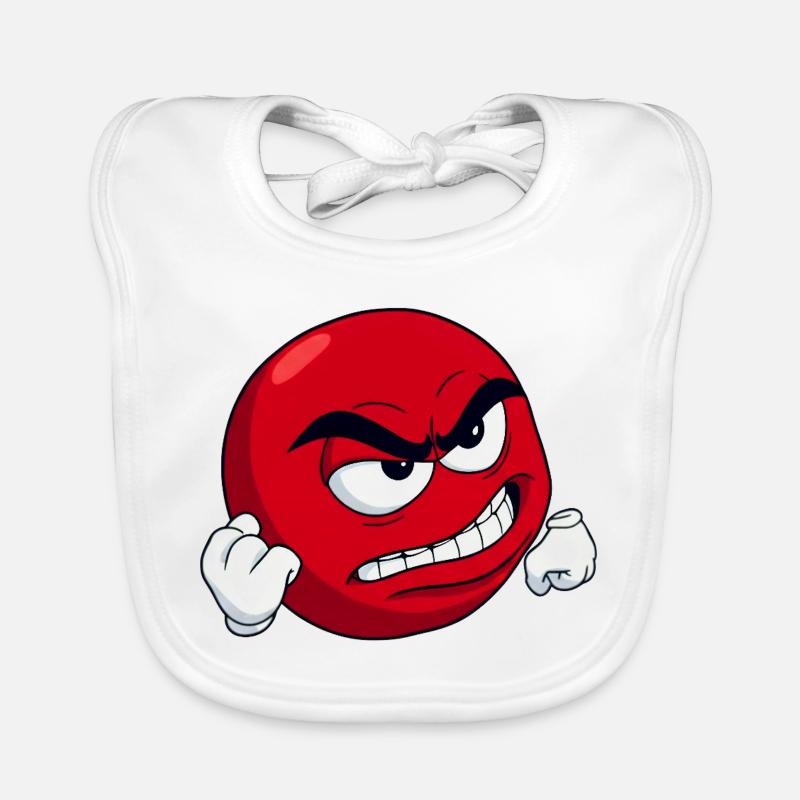 [Your text] Personalize It - Angry Meme Motif Organic Baby Bibs