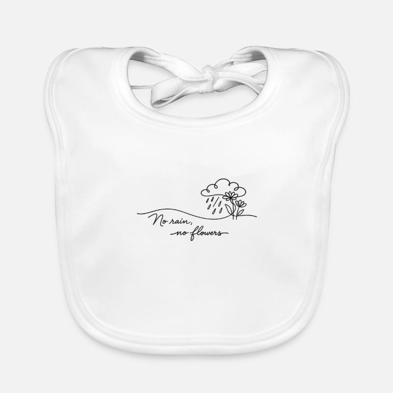 Pas de pluie – pas de fleurs. Bavoir bio Bébé