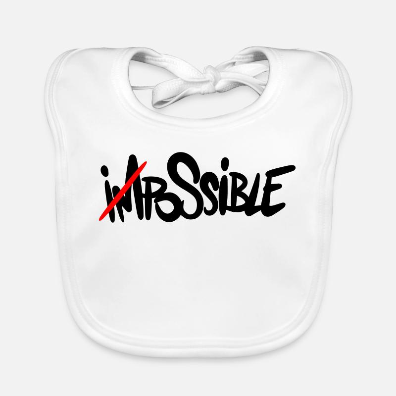 possible Everything is possible Organic Baby Bibs