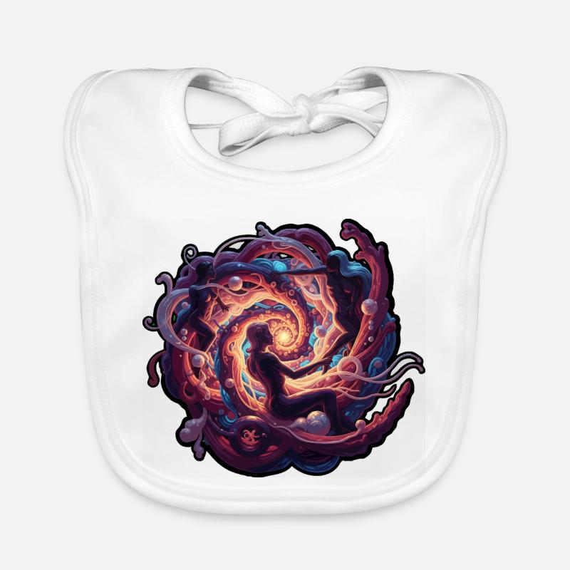 Vortex Cosmique Dansant Bavoir bio Bébé