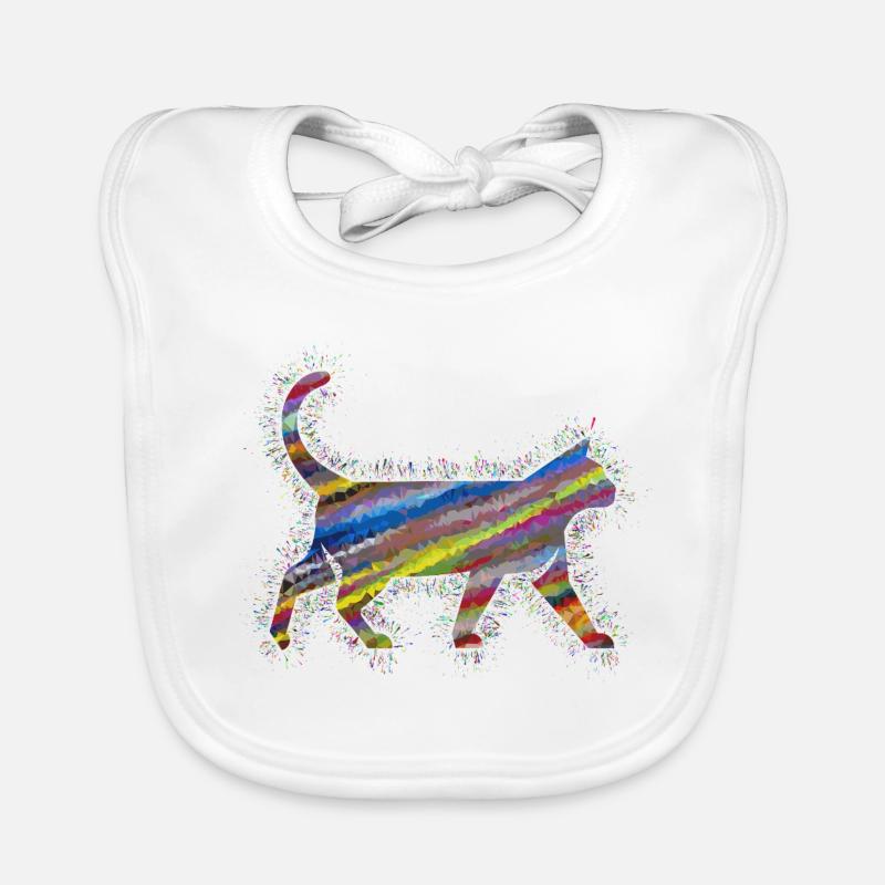 Katzenprisma-Regenbogentiere Baby Bio-Lätzchen