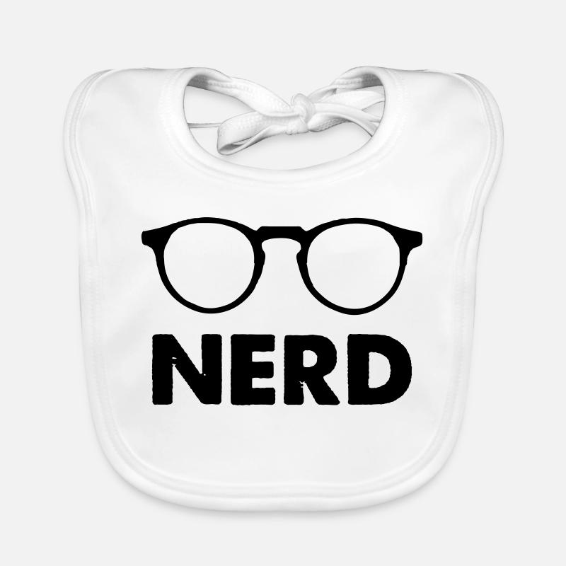Brille Nerd Baby Bio-Lätzchen