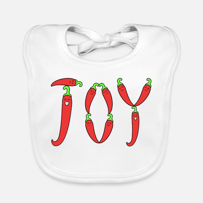 Chilli peppers joy Organic Baby Bibs