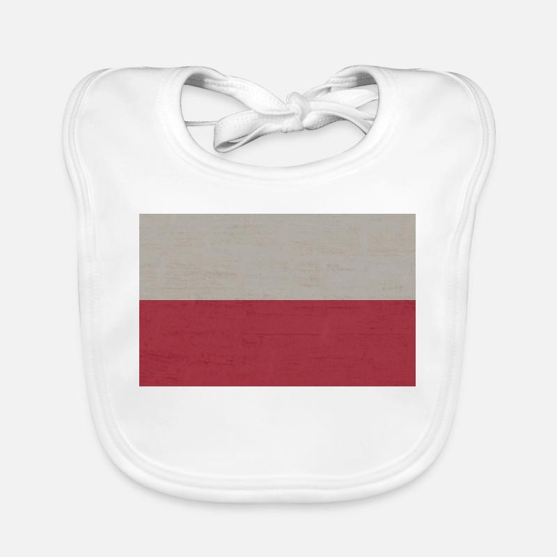 Polish flag Organic Baby Bibs
