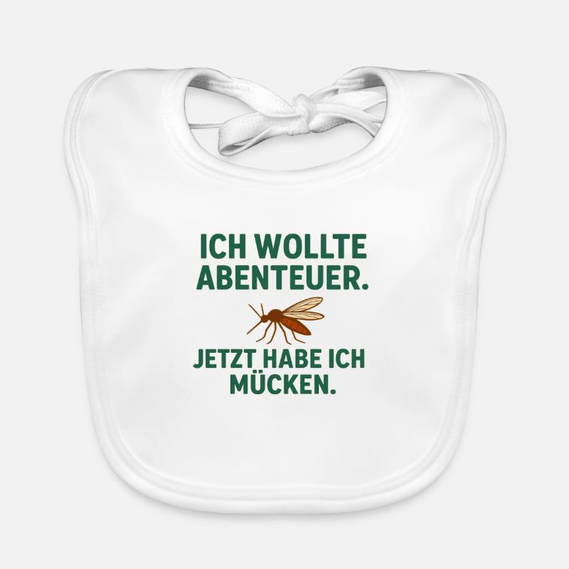 Abenteuer vs Mücken Baby Bio-Lätzchen