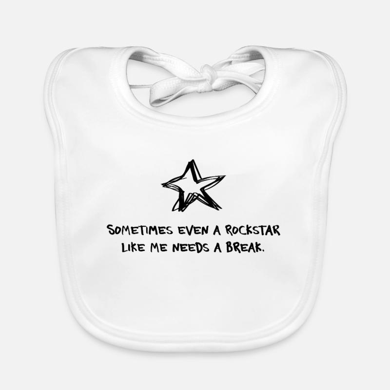 Sometimes even a Star needs a break – Statement Baby Bio-Lätzchen