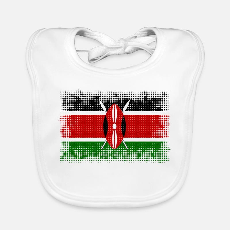 Flagge Land Kenia Baby Bio-Lätzchen