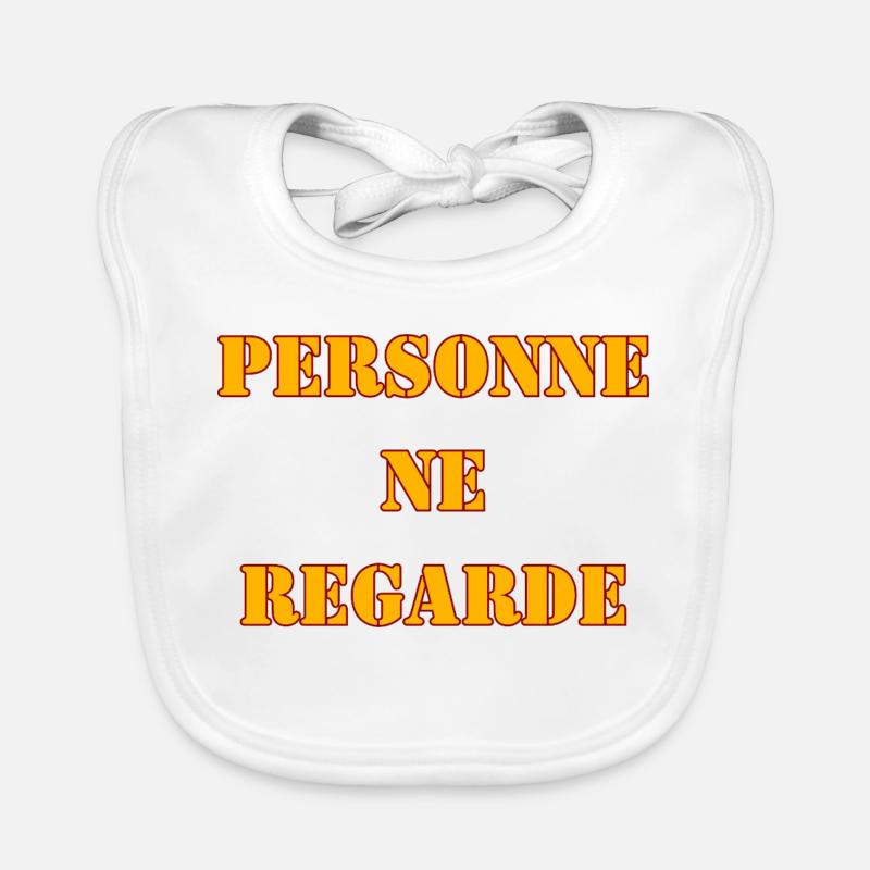 PERSONNE NE REGARDE Bavoir bio Bébé
