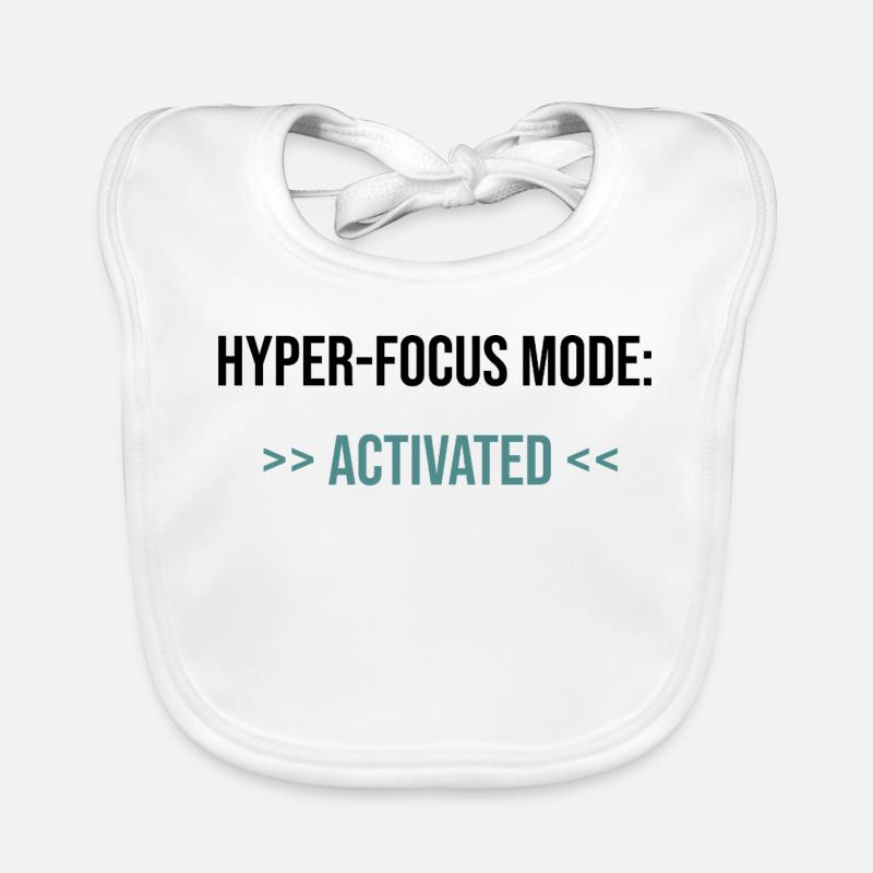 Hyper-Focus Mode: Activated - Statement Baby Bio-Lätzchen