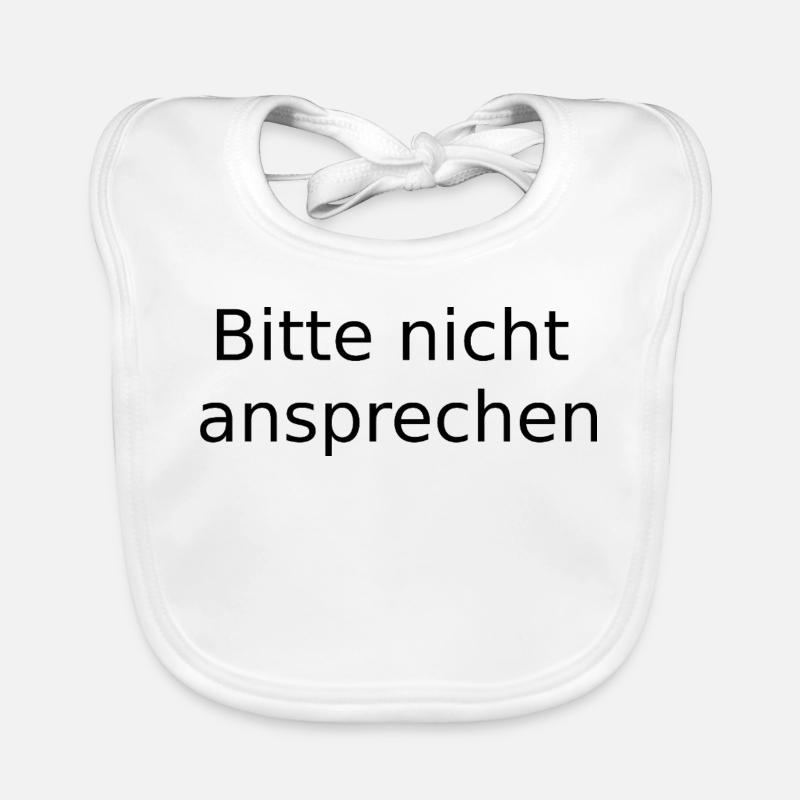 Please do not talk to them Organic Baby Bibs
