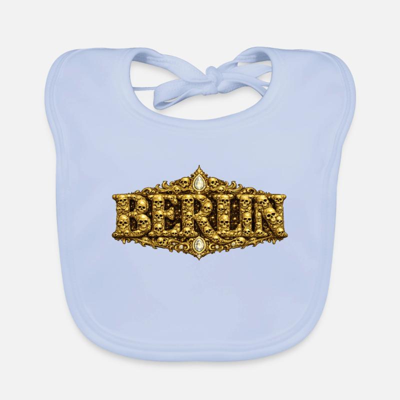 BERLIN baroque avec crâne Bavoir bio Bébé