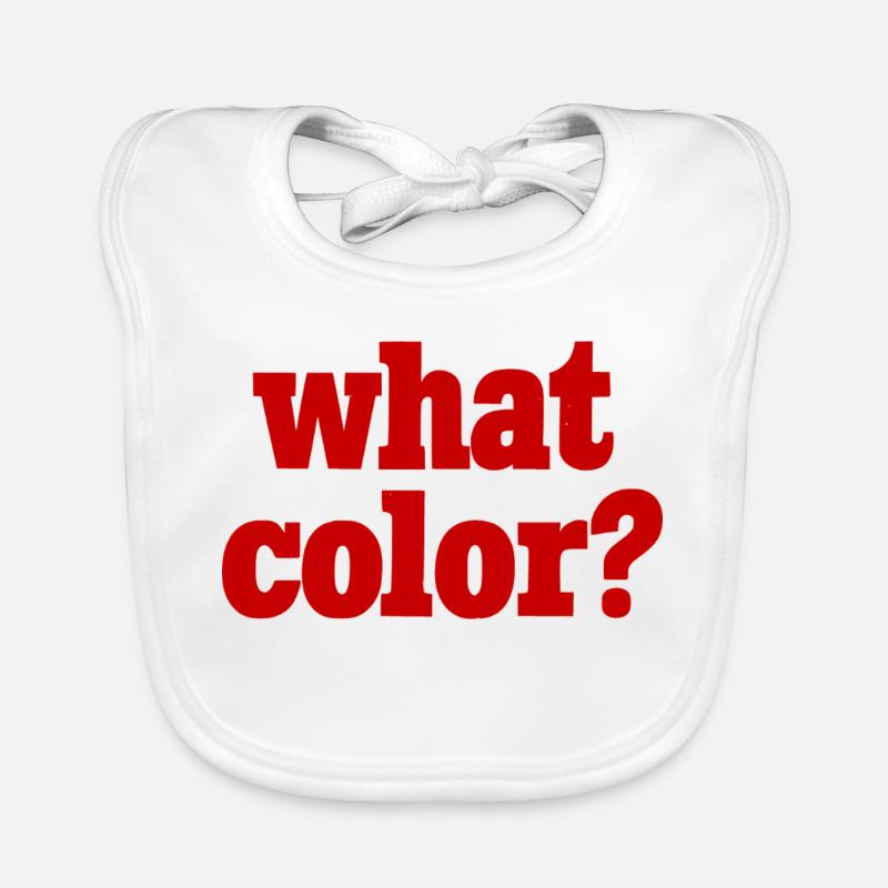 Quelle couleur ? - Rouge Bavoir bio Bébé