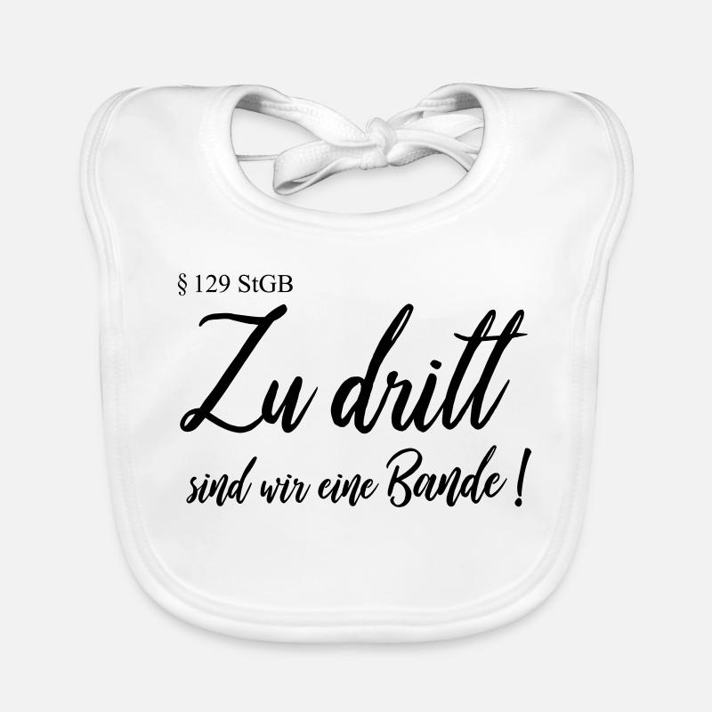 Zu dritt Baby Bio-Lätzchen