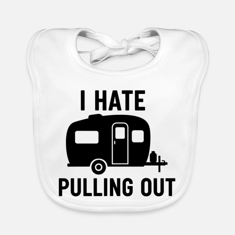 I Hate Pulling Out Trailer Design Organic Baby Bibs