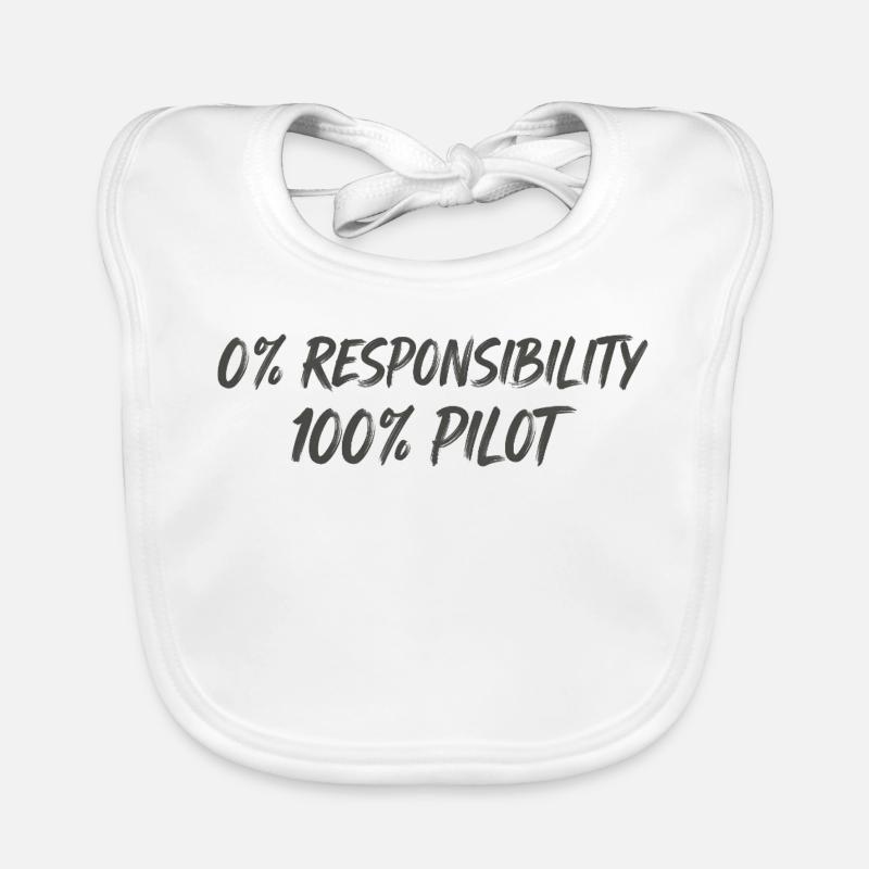 0% Responsibility 100% Pilot Organic Baby Bibs