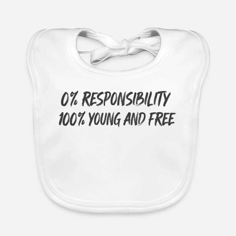 0 % de responsabilité, 100 % jeune libre Bavoir bio Bébé