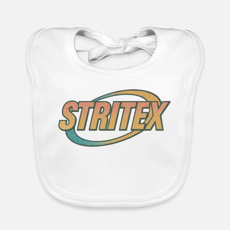 Stritex Retro Orbit Logo Bavoir bio Bébé