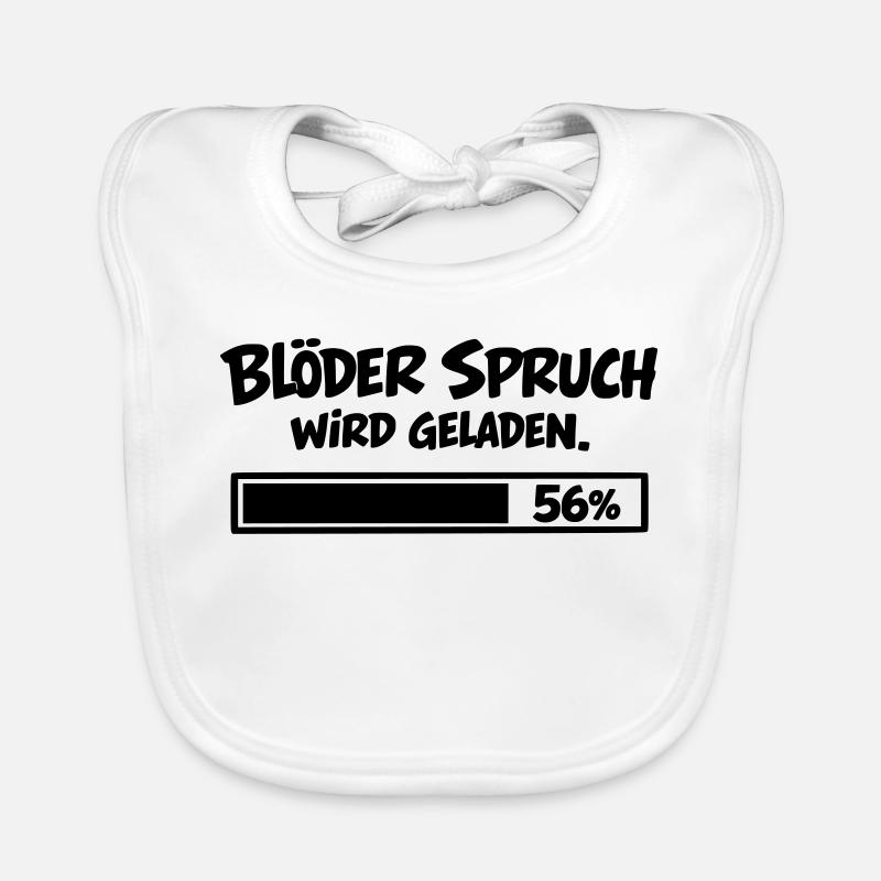 Blöder Spruch wird geladen Baby Bio-Lätzchen