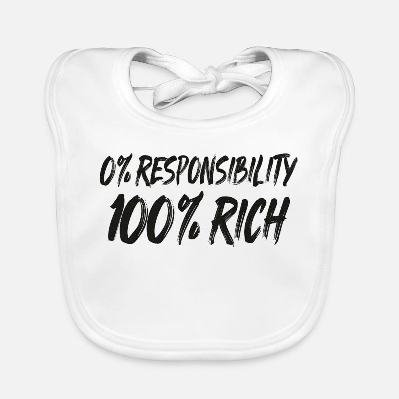 0% Responsibility 100% Wealth Organic Baby Bibs