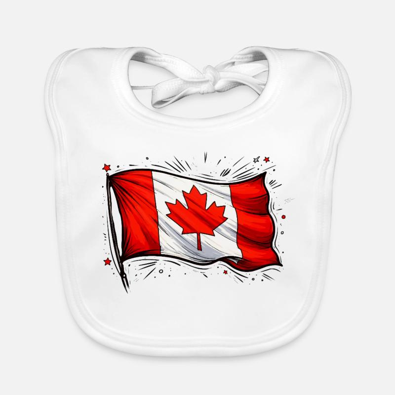 Kanada Flagge Baby Bio-Lätzchen