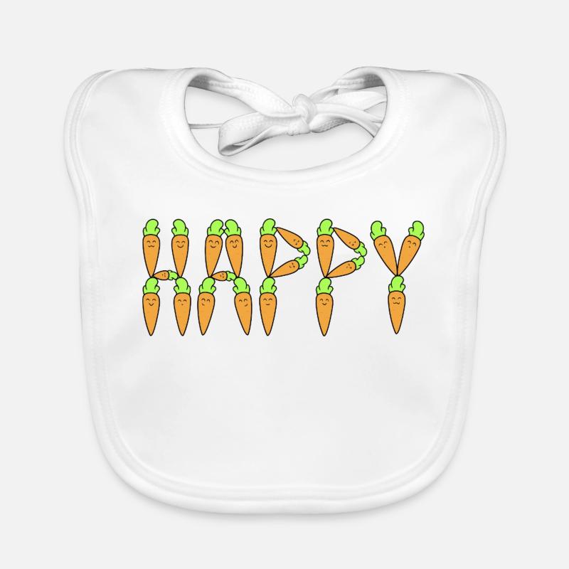 Carrots happy Organic Baby Bibs