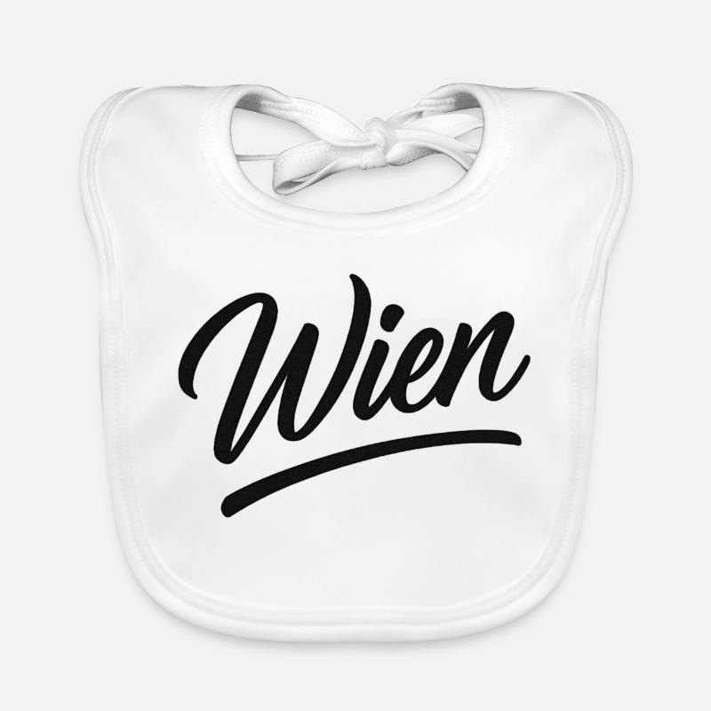 Écriture de Vienne Bavoir bio Bébé