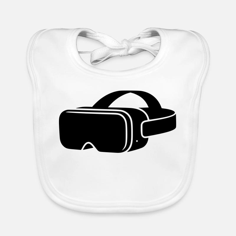 VR Brille Headset Icon Baby Bio-Lätzchen