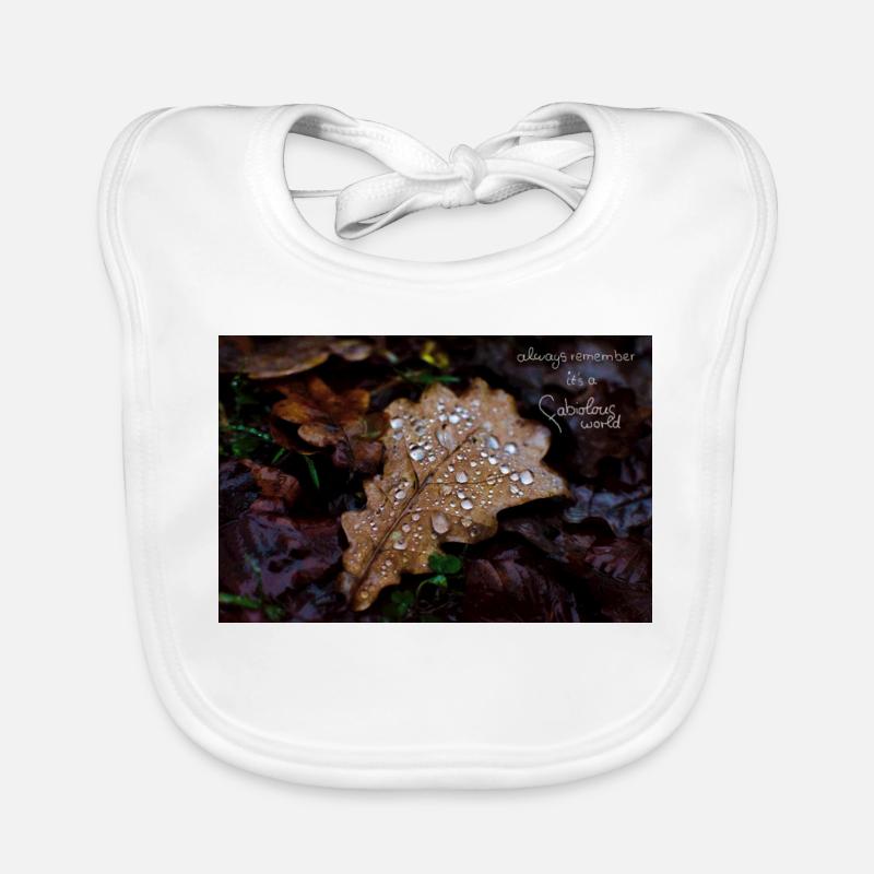 fabiolous world Herbstblatt Baby Bio-Lätzchen