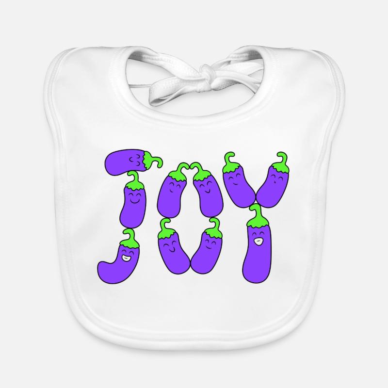 Eggplant joy Organic Baby Bibs